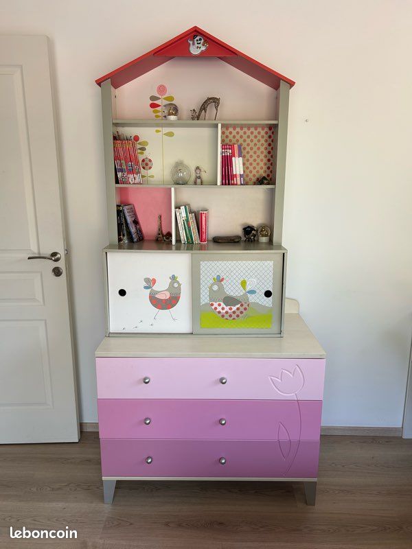 Commode et bibliothèque enfant (image 1)