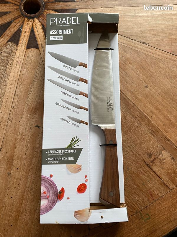 Coffret 4 couteaux d'office Opinel n°112 manches couleurs acidulées