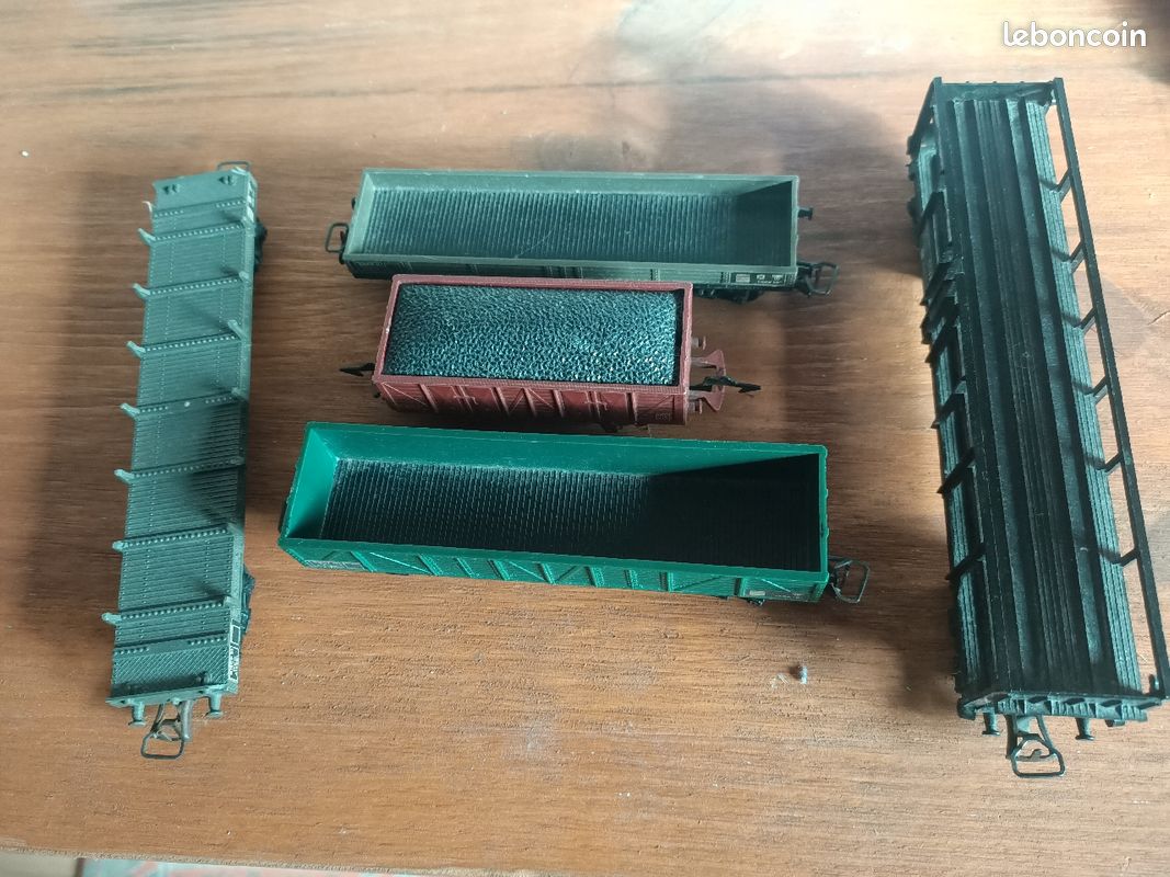 lot 2 wagon Jouef : Fourgon bagage et voiture lit