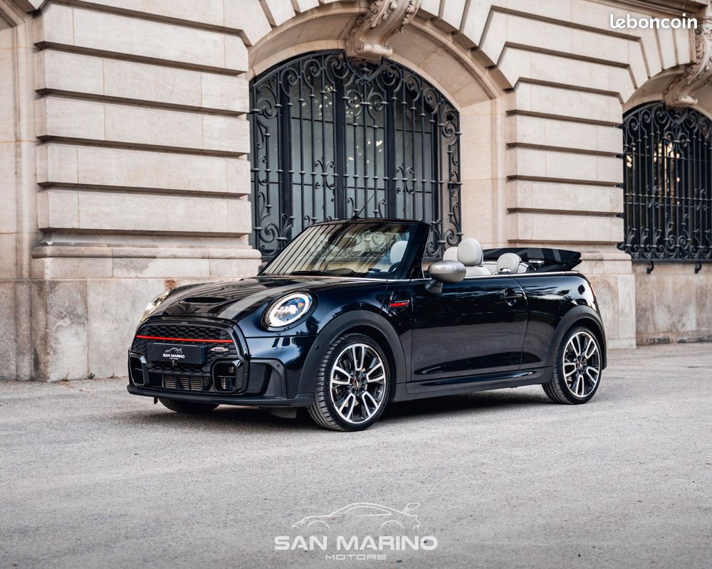 MINI Cooper S Cabrio 178CH Pack John Cooper Works JCW BVA7 - Harman Kardon, Cuir Blanc, Apple Car Play, Camera, Sièges Chauffants... - Full Suivie Mini, Cabriolet Cab (image 1)
