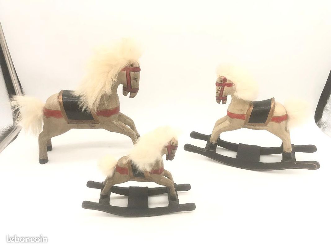 Cheval à bascule vintage - Bois peint - Catawiki