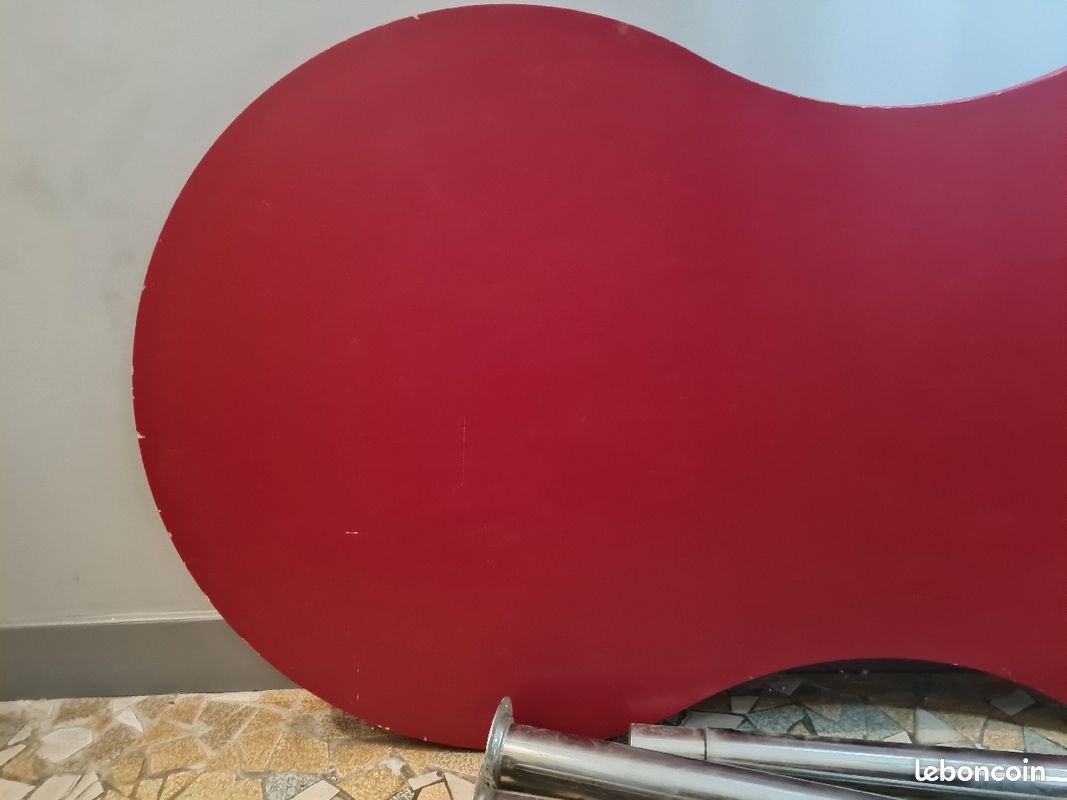 Table rouge vintage hauteur réglable (image 2)