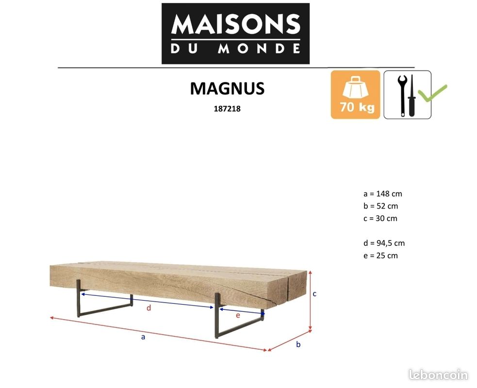 Table basse Magnus Maisons du Monde (image 7)