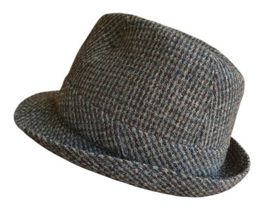 Chapeau Fedora Homme 100% Laine - Taille 58 Anthracite - Occasion Vintage
