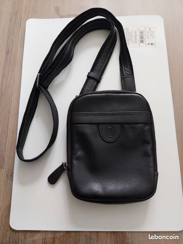 Sacoche en cuir David William (homme) Accessoires Bagagerie