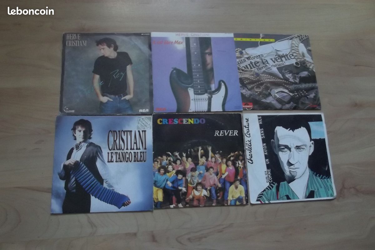 56 disques 45 tours divers C (image 1)