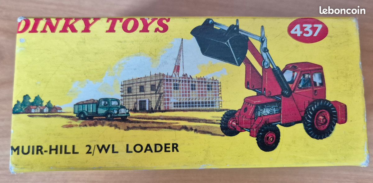 Ancienne DINKY TOYS 437 MUIR-HILL 2/WL LOADER + Boîte d'origine Meccano