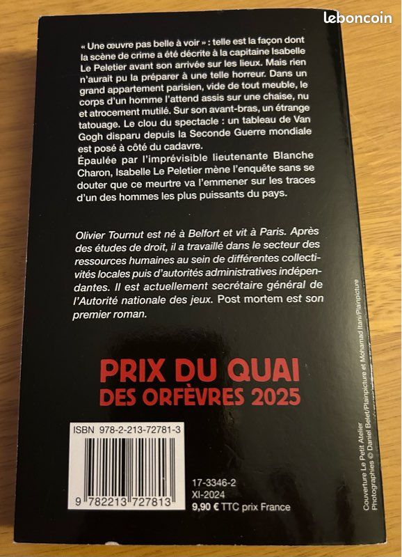 Roman policier d’Olivier Tournut : Post Mortem (image 2)