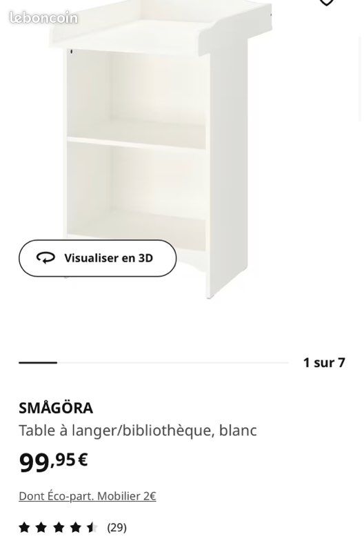 Table à langer IKEA (image 3)