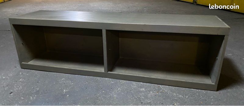 Meuble menuiserie gris pour etagere ou meuble tv 45x40x160 (image 1)