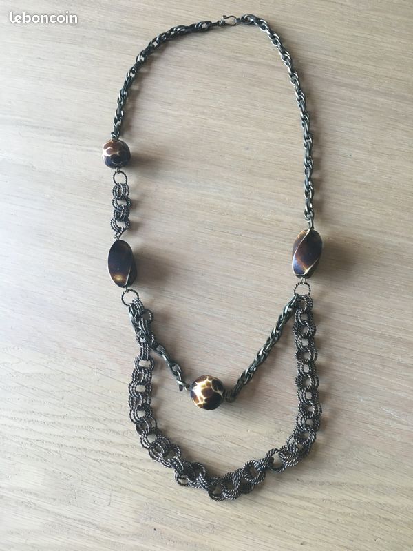 Lot de 7 colliers métal et perle (image 9)
