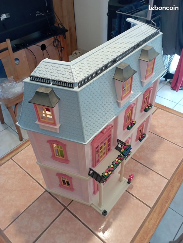 Grande Maison De Rêve Playmobil - Pack Complet Avec Plein D'accessoires Et Mobilier (5303,5304,5306,5307,5308,5309,5336) - Occasion
