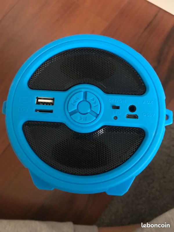 Enceinte bluetooth iDance cyclone 300 bleue (image 3)