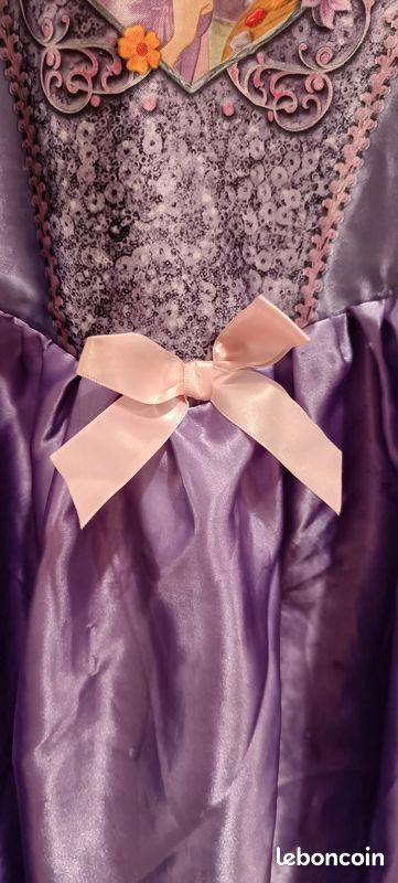 Disney filles princesse raiponce robe enfant en bas âge enfants été l