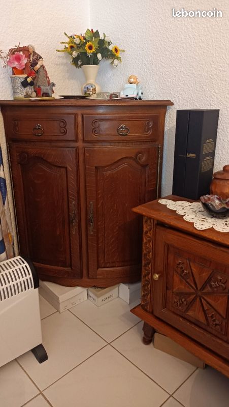 Meuble de coin en chene (image 2)