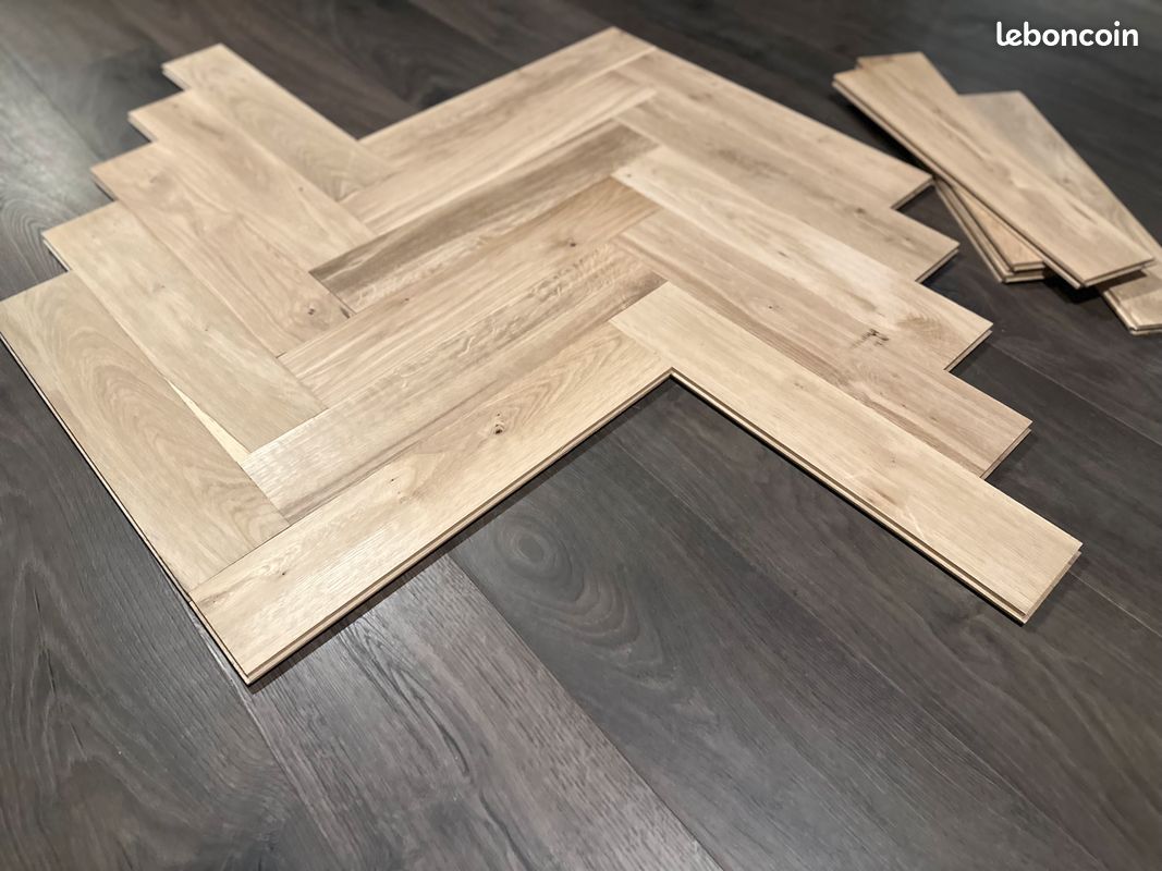 Parquet Chêne Massif Baton Rompu 20mm (45M2) (image 5)