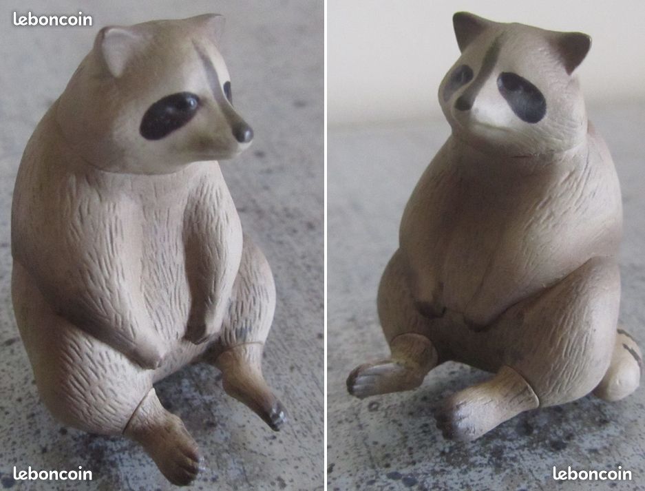 Figurina Raton Figurine RATON LAVEUR raccoon gashapon jouet collection japon - Collection