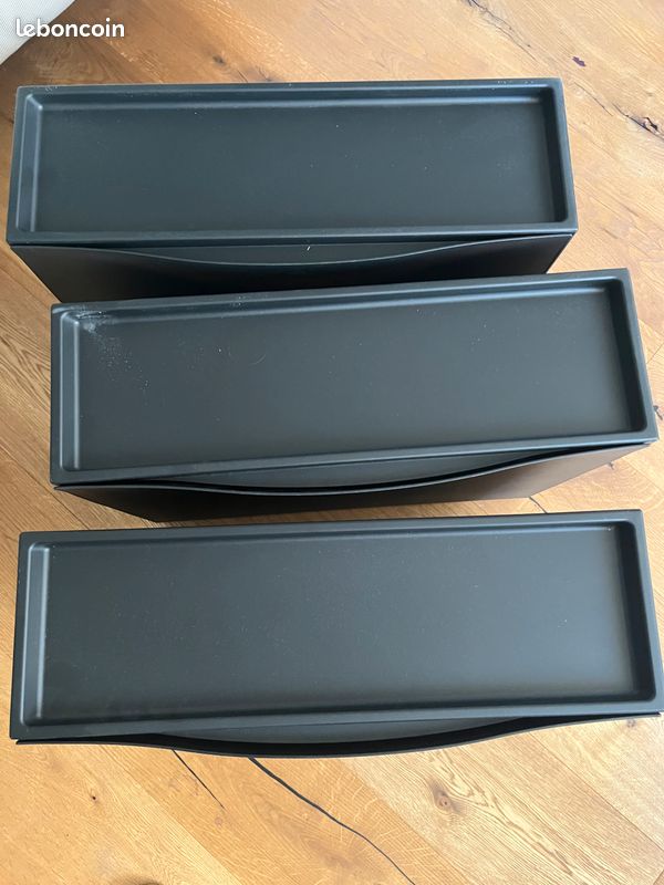 3 Armoire à chaussures/rangement TRONES Ikea noires (image 2)