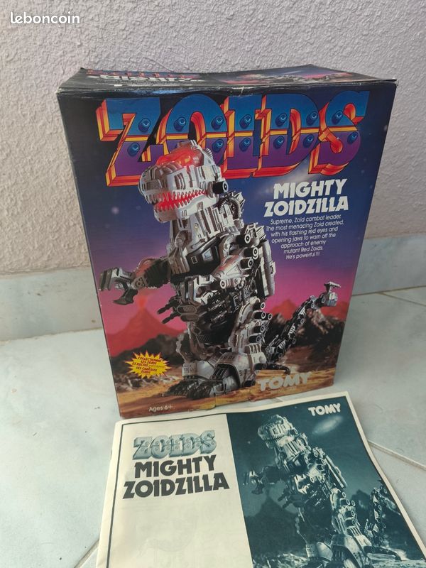 Zoids Mighty Zoidzilla - Pack Dorsal Lumineux Fonctionnel - Tomy Takara 1985 - Figurine Dinosaure