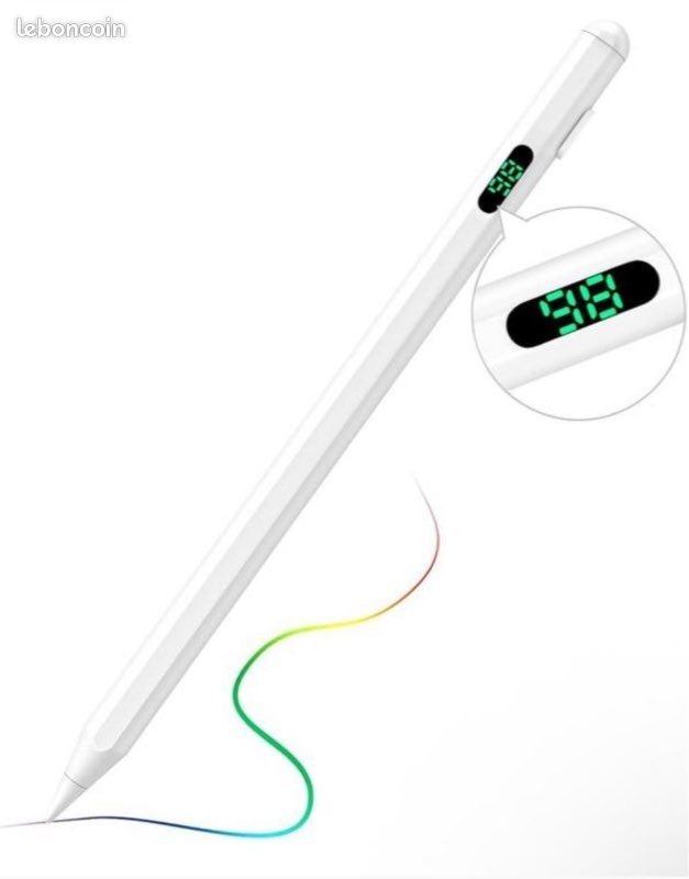 6 Stylets Capacitifs Universels 2 En 1 - Pour écrans Tactiles (smartphones, Tablettes) - Sans Pile Ni Bluetooth