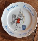 ASSIETTE TIR A L'ARC Bouquet Provincial NESLE 1966 EUR 10,00 - FR