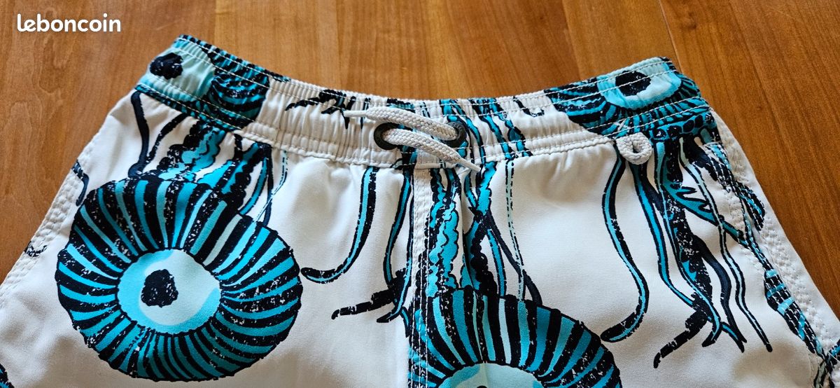 Short De Survêtement Gap Boys Taille S - Bleu, Coton, Cordon De Serrage (Très Bon état)