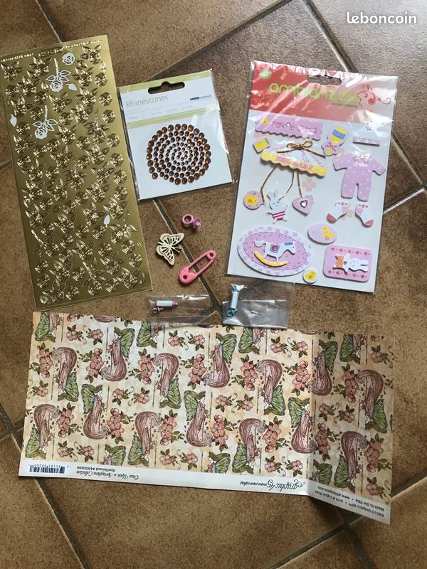Album photo à soufflet, de style vintage - Couverture avec ballons - pour DIY Scrapbooking