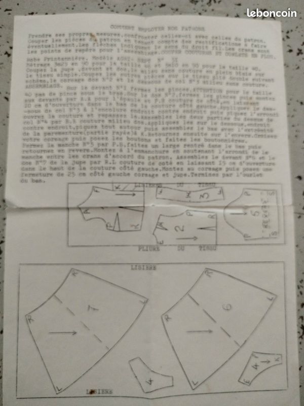Robe printanière modèle agri 7 numéro 51 (image 2)