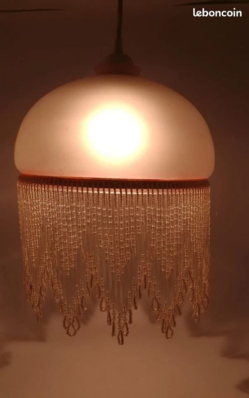 Lot De 100 Perles En Verre Vintage Marron - Grosses Pampilles Pour Macramé, Lustres, Déco