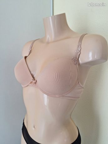 Soutien-gorge Lise Charmel Antinea Taille 85D - Couleur Peau Nacré, Neuf Avec étiquettes, Modèle CCA6267