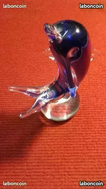 Dauphin verre murano excellent état idée cadeau 30e sur envoie (image 1)