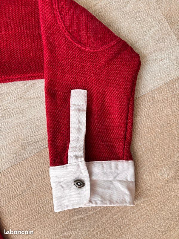 Pull homme Rugby Eden Park Rouge Bordeaux - Taille M - Très bon état (image 3)