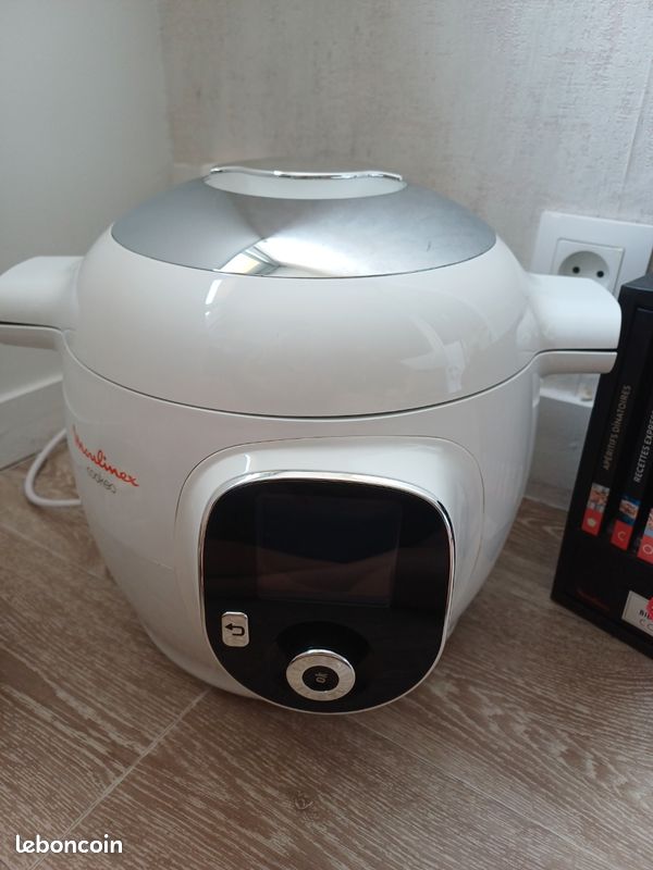 Moulinex Cookeo Blanc/Bordeaux + Livres de recettes + Panier vapeur (image 5)