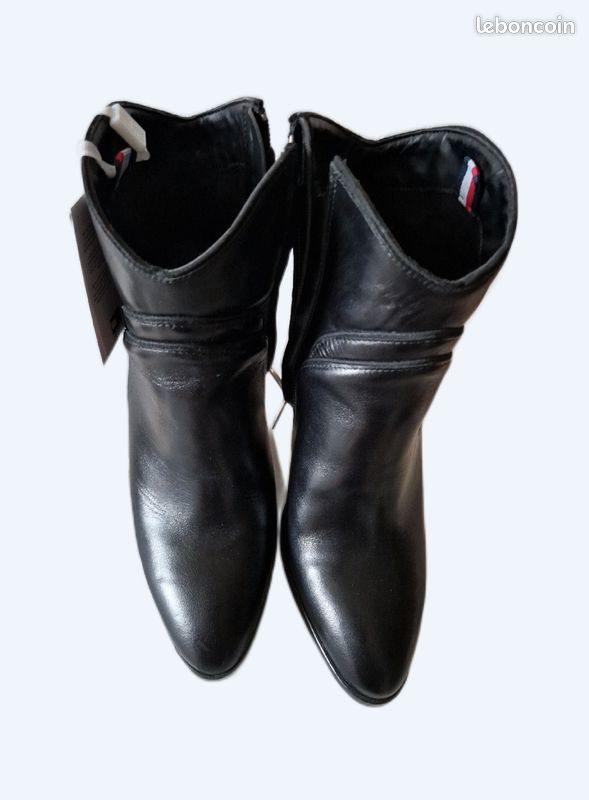 Bottine noire tommy Hilfiger 37 (image 1)