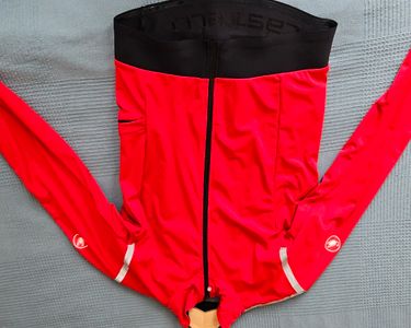 Veste Coupe-Vent Castelli Femme - Rouge/Blanc - Taille XL - Cyclisme - Occasion