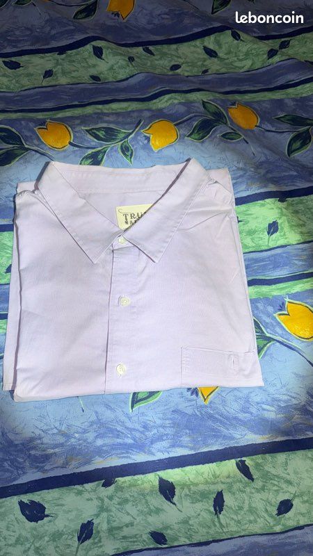 Chemise homme True Nation mauve 4XLT – Grande taille – Excellent état (image 1)