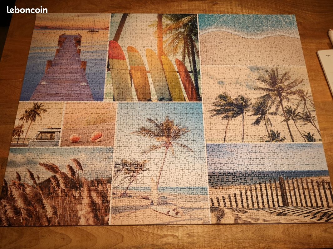 Puzzle 2000 pièces Nathan évasion en bord de plage (image 2)