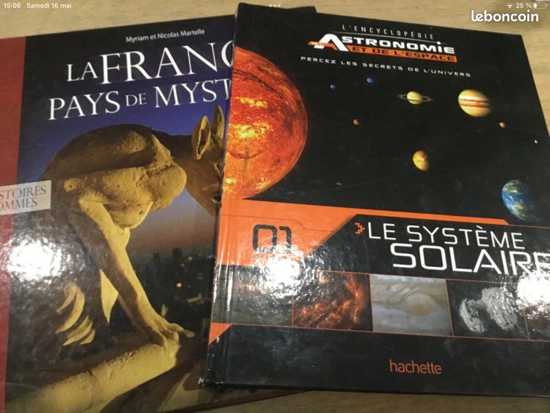 Lot 2 Beaux Livres – L'Astronomie (Hachette) & La France, Pays de Mystères (image 1)