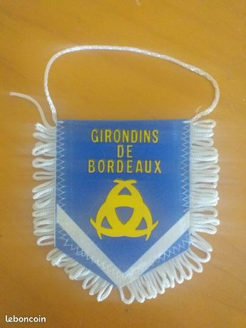 Fanion Foot Girondins de Bordeaux, années 90, sous