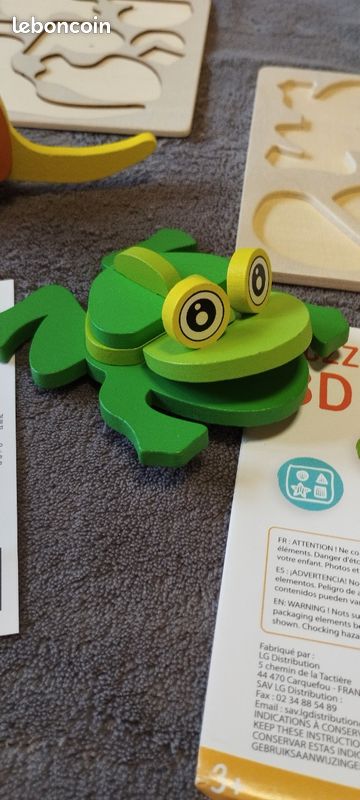 Lot de 2 puzzles 3D en bois (image 4)
