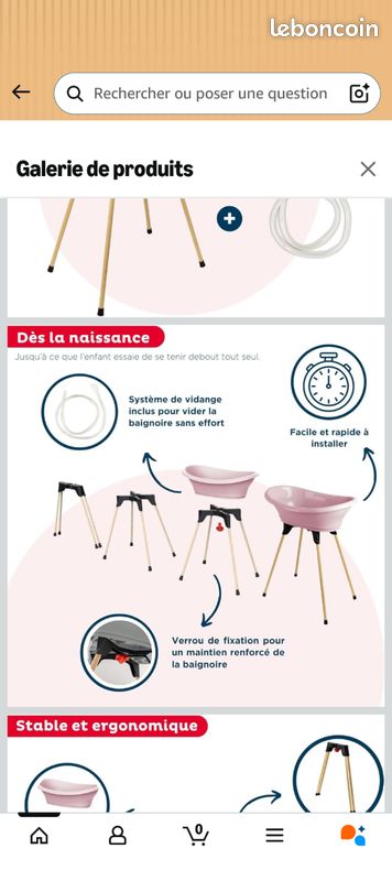 Baignoire sur pieds Bébé Thermobaby (image 7)
