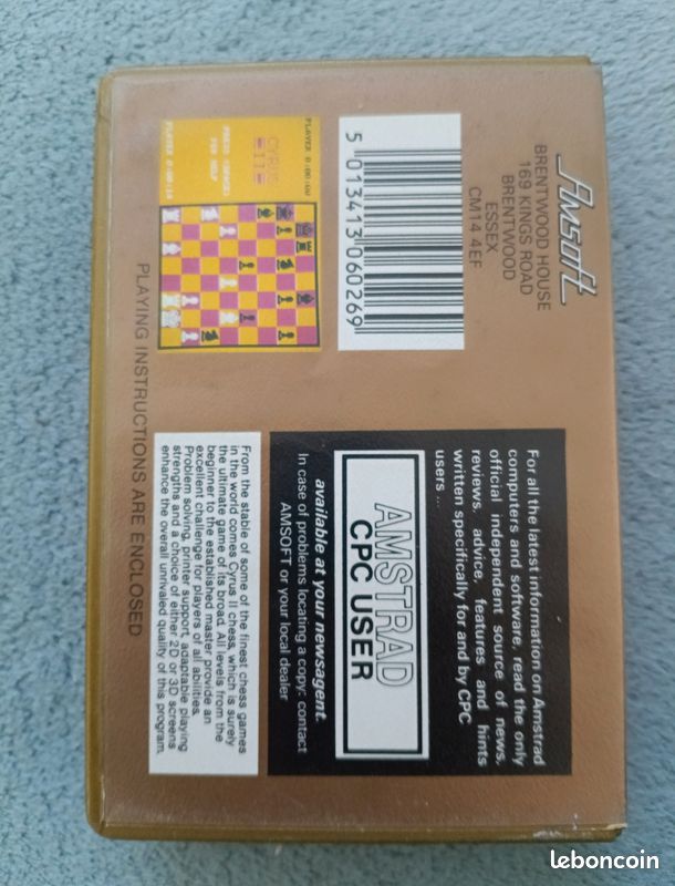 Jeu Master Chess Pour Amstrad CPC - Testé - Bon état - Rétro Gaming