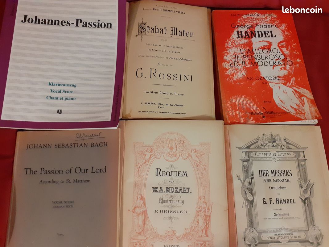Lot de partitions d'oratorios (image 1)