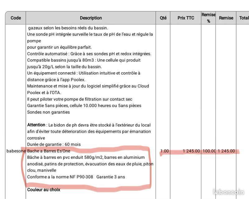 Bâche à barres pour piscine (image 3)