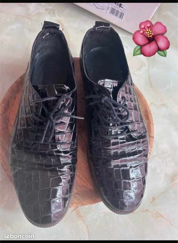 Richelieu noir vernis (image 1)