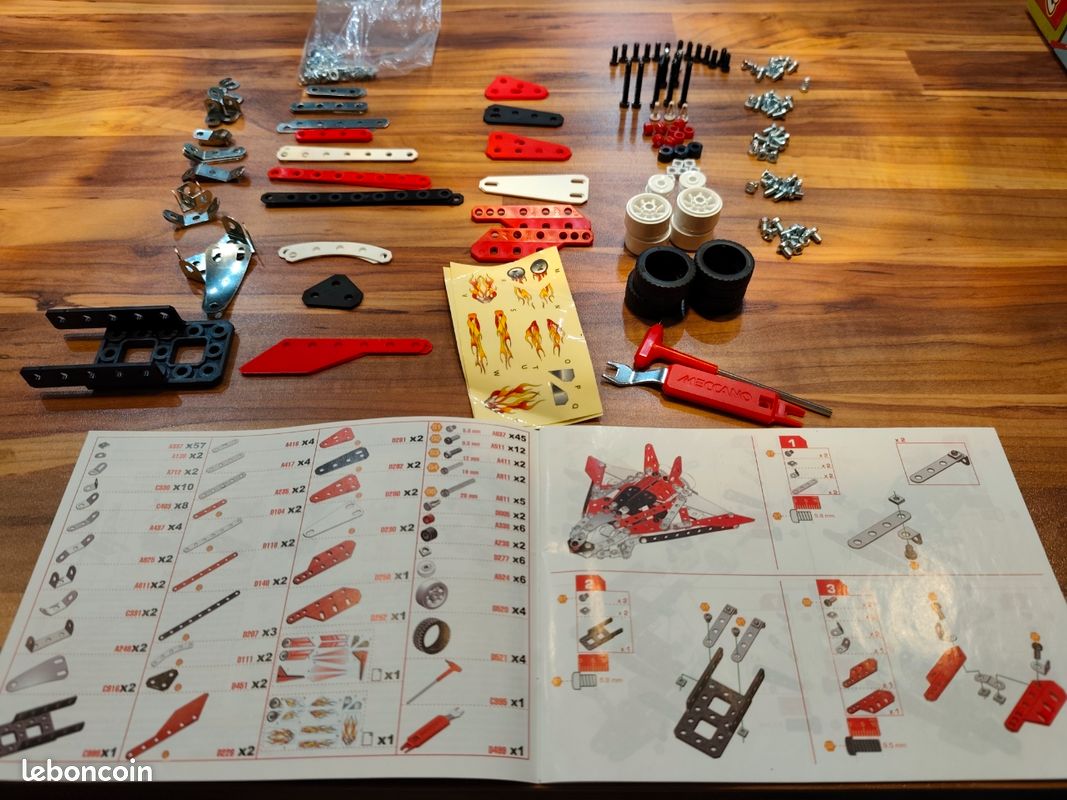 MECCANO "Racing Vehicles 10en1" Ref:2120 (image 4)