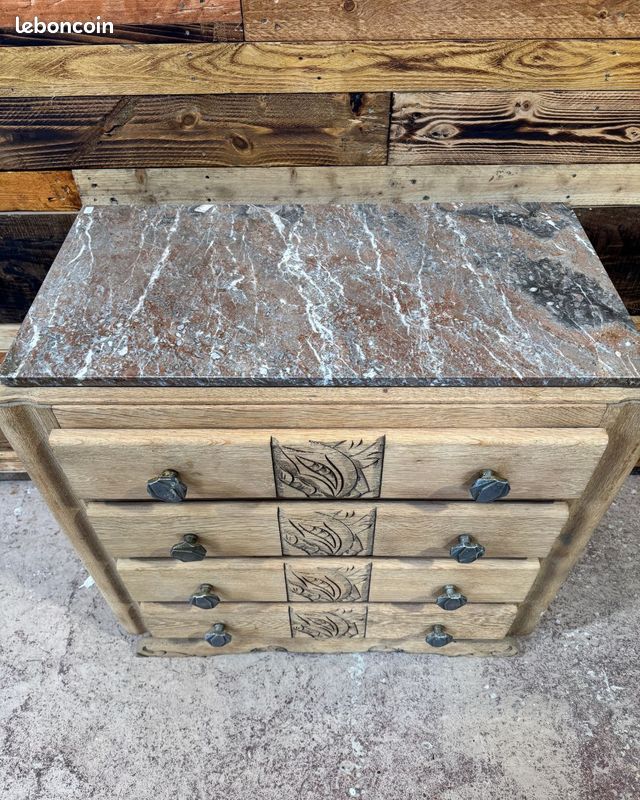 Commode Art Déco en chêne (image 4)