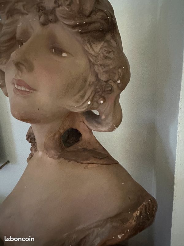 Buste Bacchante Art nouveau (image 4)