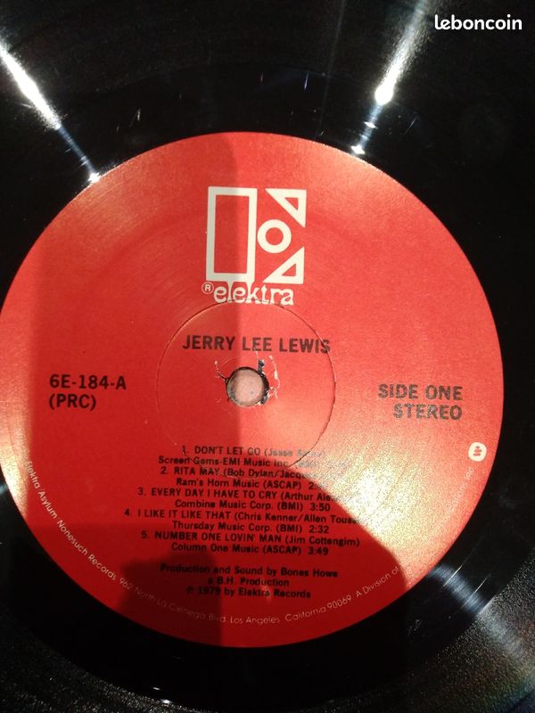 LP 33 tours Jerry Lee Lewis . Country, Rock'n'roll (image 3)
