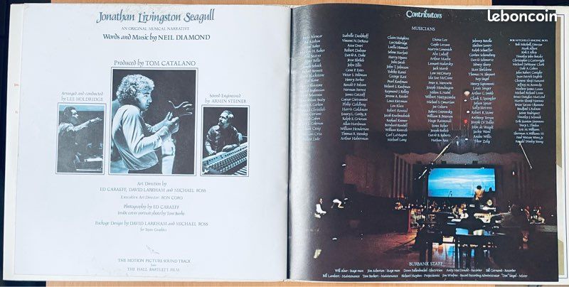 Vinyle Neil Diamond ‎ « Jonathan Livingston Seagull » [1973] (Original) (image 7)